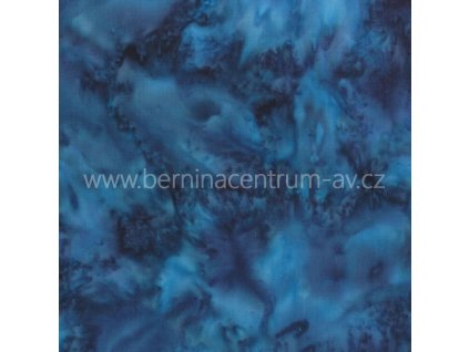 Hoffman 3018-317 bali batika modrá bavlněná látka patchwork