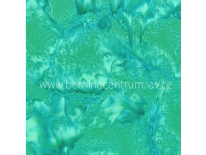 Hoffman 3018-371 bali batika zelená bavlněná látka patchwork