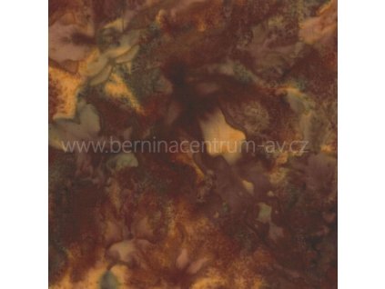 Hoffman 3018-260 bali batika hnědá bavlněná látka patchwork