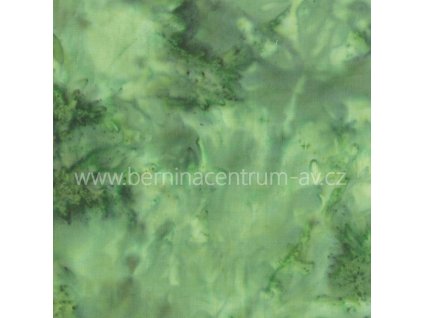 Hoffman 3018-377 bali batika zelená bavlněná látka patchwork