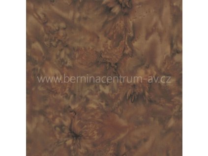 Hoffman 3018-386 bali batika hnědá bavlněná látka patchwork