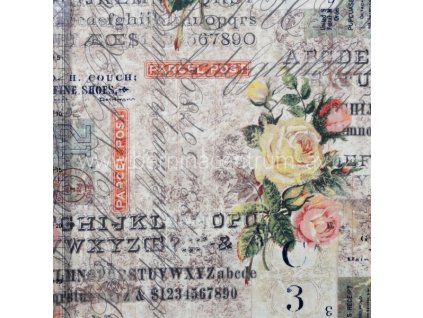 Tim Holtz Rose Parcel Eclectic Elements Wallflower ostatní potisk vícebarevná bavlněná látka patchwo