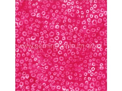 Hoffman 3348-560 bali batika potisk růžová bavlněná látka patchwork