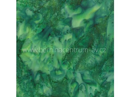 Hoffman 3018-303 bali batika zelená bavlněná látka patchwork