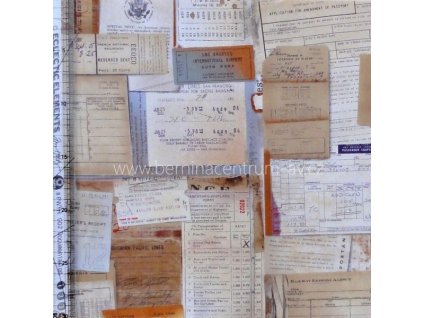 Tim Holtz Documents Eclectic Elements ostatní potisk vícebarevná bavlněná látka patchwork