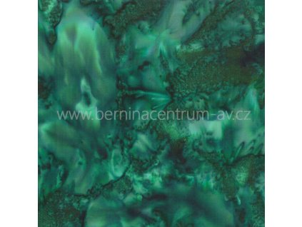 Hoffman 3018-309 bali batika zelená bavlněná látka patchwork