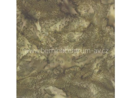 Hoffman 3018-281 bali batika hnědá bavlněná látka patchwork