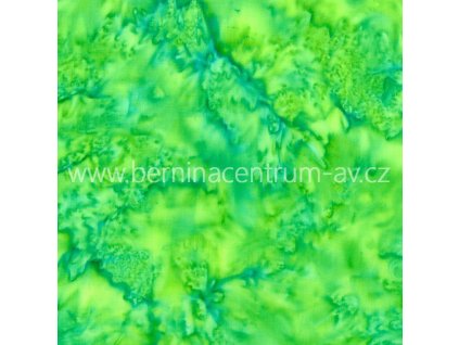 Hoffman 3018-071 bali batika zelená bavlněná látka patchwork