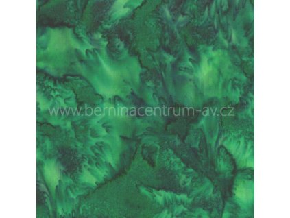 Hoffman 3018-362 bali batika zelená bavlněná látka patchwork