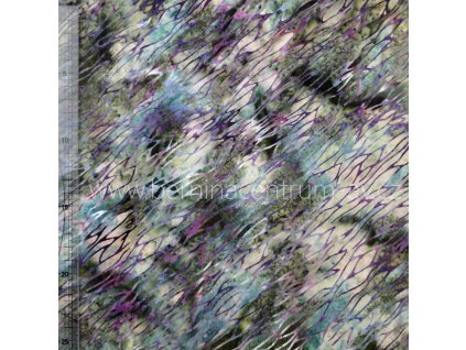 Hoffman 3353-811 bali batika potisk vícebarevná bavlněná látka patchwork