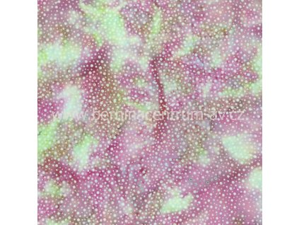 Hoffman 3019-113 bali batika puntík vícebarevná bavlněná látka patchwork