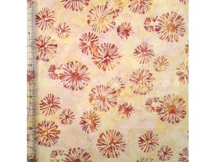 Hoffman 3354-205 bali batika potisk vícebarevná bavlněná látka patchwork