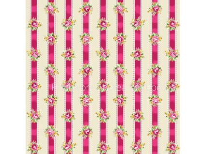 Quilt Gate 4523-354 japonská květovaná růžová bavlněná látka patchwork