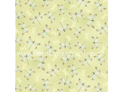 WILMINGTON PRINTS 999-91 Rainbow Seeds žlutá bavlněná látka patchwork