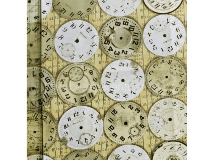 Tim Holtz Timepieces neut Eclectic Elements ostatní potisk vícebarevná bavlněná látka patchwork