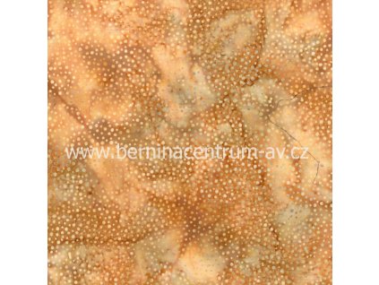 Hoffman 3019-019 bali batika puntík hnědá bavlněná látka patchwork
