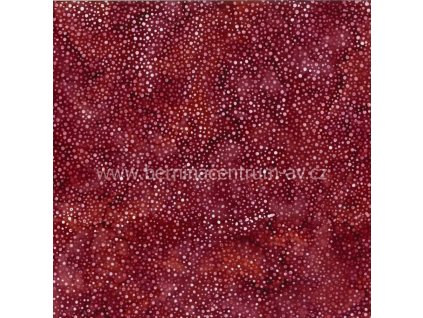 Hoffman 3019-072 bali batika puntík hnědá bavlněná látka patchwork