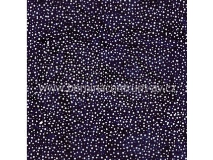 Hoffman 3019-073 bali batika puntík modrá bavlněná látka patchwork
