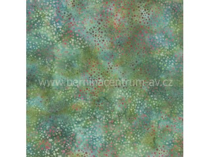Hoffman 3019-084 bali batika puntík vícebarevná bavlněná látka patchwork