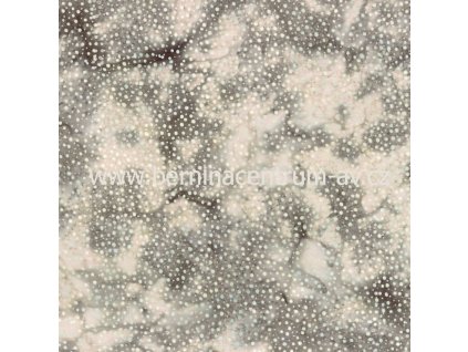 Hoffman 3019-092 bali batika puntík šedá bavlněná látka patchwork