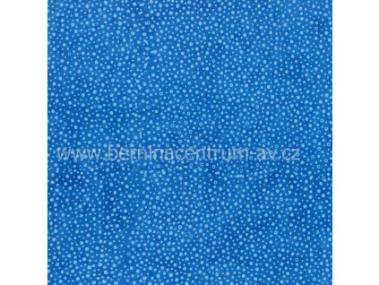 Hoffman 3019-097 bali batika puntík modrá bavlněná látka patchwork