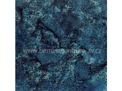 Hoffman 3019-102 bali batika puntík modrá bavlněná látka patchwork