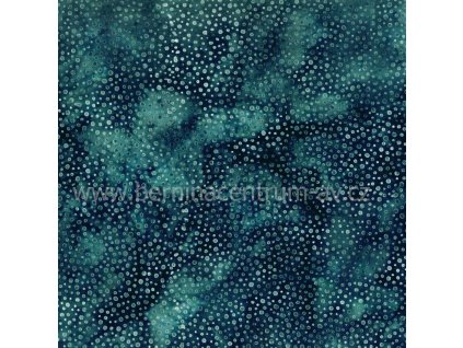 Hoffman 3019-103 bali batika puntík modrá bavlněná látka patchwork
