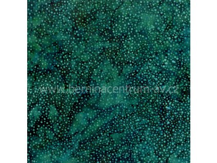 Hoffman 3019-116 bali batika puntík zelená bavlněná látka patchwork