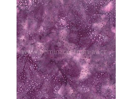 Hoffman 3019-123 bali batika puntík fialová bavlněná látka patchwork