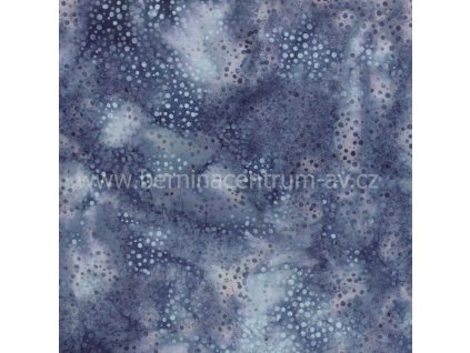 Hoffman 3019-136 bali batika puntík modrá bavlněná látka patchwork