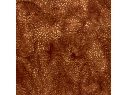 Hoffman 3019-140 bali batika puntík oranžová bavlněná látka patchwork