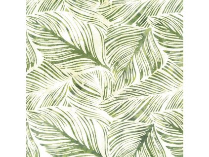 Hoffman 3361-800 bali batika zelená bavlněná látka patchwork
