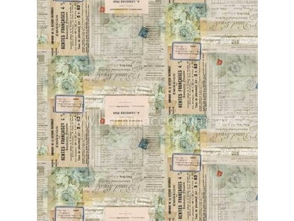 Tim Holtz Memoranda II multi ostatní potisk vícebarevná bavlněná látka patchwork