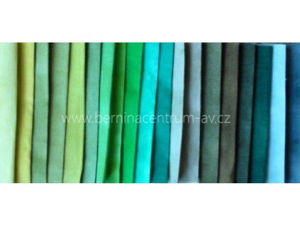 Stof balíček Quilters Shadow zelená II bavlněná látka patchwork