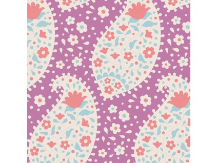 Tilda Plum Garden 999-211 květovaná bavlněná látka patchwork