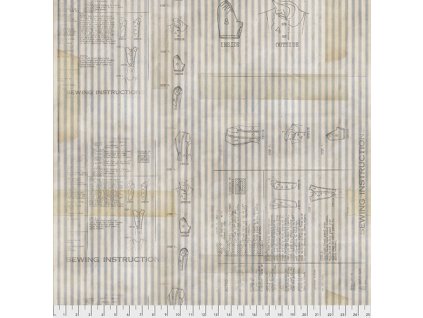 Tim Holtz Memoranda III Sewing instructions multi ostatní potisk vícebarevná bavlněná látka patchwor