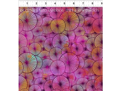 In The Beginning 999-270 Seasons vícebarevná medúzy bavlněná látka patchwork