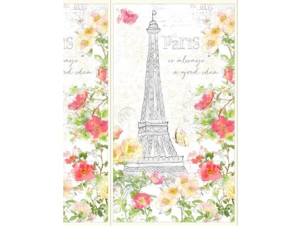 WILMINGTON PRINTS 999-291 Paris panel 60 cm vícebarevná bavlněná látka patchwork