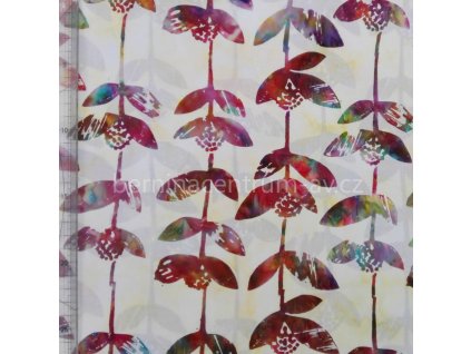 Hoffman 3364-723 bali batika vícebarevná bavlněná látka patchwork
