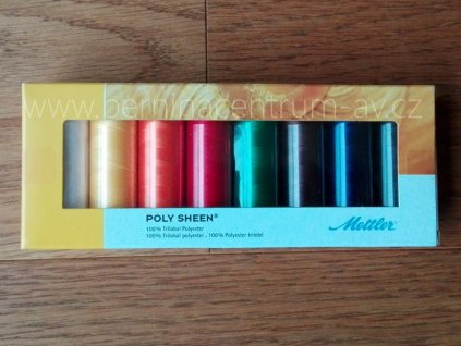 Amann Poly Sheen 40 sada nití 8 ks nit polyester 200m