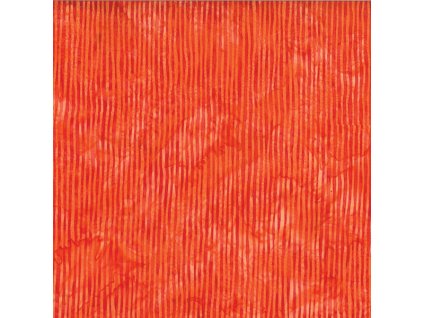 Hoffman 3022-811 bali batika proužek oranžová bavlněná látka patchwork