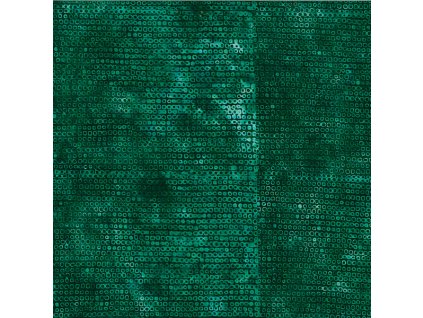 Hoffman 3365-820 bali batika zelená bavlněná látka patchwork