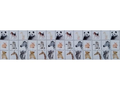 EU 999-134 Zvířátka panel vícebarevná bavlněná látka patchwork