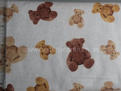 EU 999-352 Teddy vícebarevná bavlněná látka patchwork