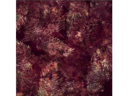 Hoffman 3366-400 bali batika vínová bavlněná látka patchwork