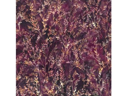 Hoffman 3367-411 bali batika fialová bavlněná látka patchwork