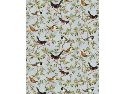 US 999-448 Susan Winget Forest Study vícebarevná bavlněná látka patchwork