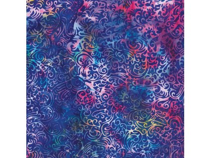 Hoffman 3368-520 bali batika vícebarevná bavlněná látka patchwork