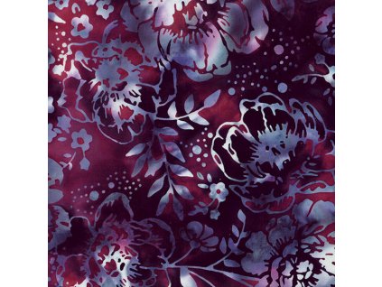 Hoffman 3368-501 bali batika fialová bavlněná látka patchwork