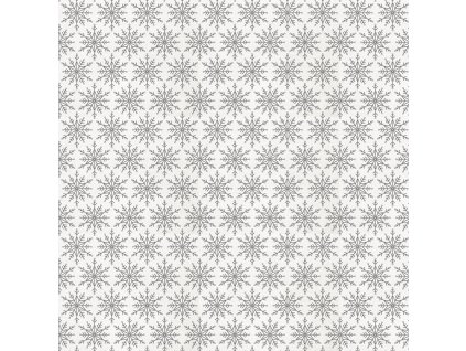 Tim Holtz Christmas time White Flurry ostatní potisk vícebarevná bavlněná látka patchwork